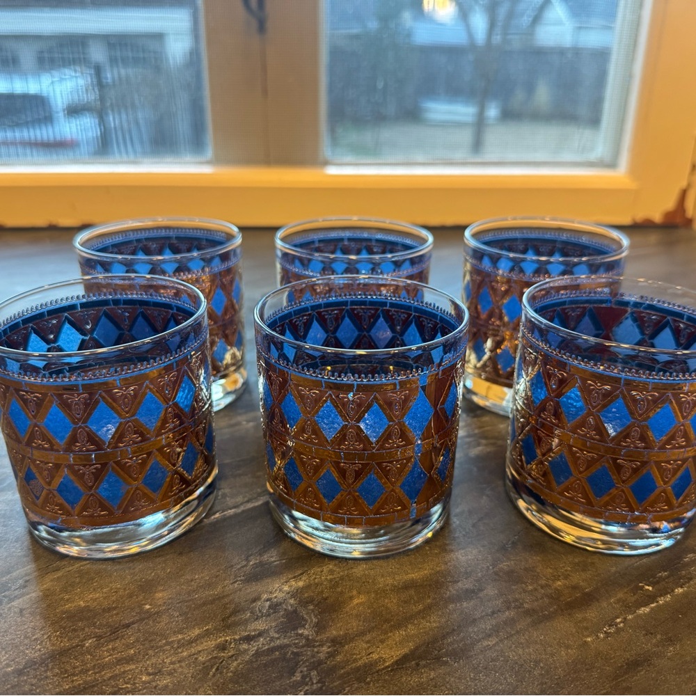 West Virginia Glass Company - Six Whiskey Glasses